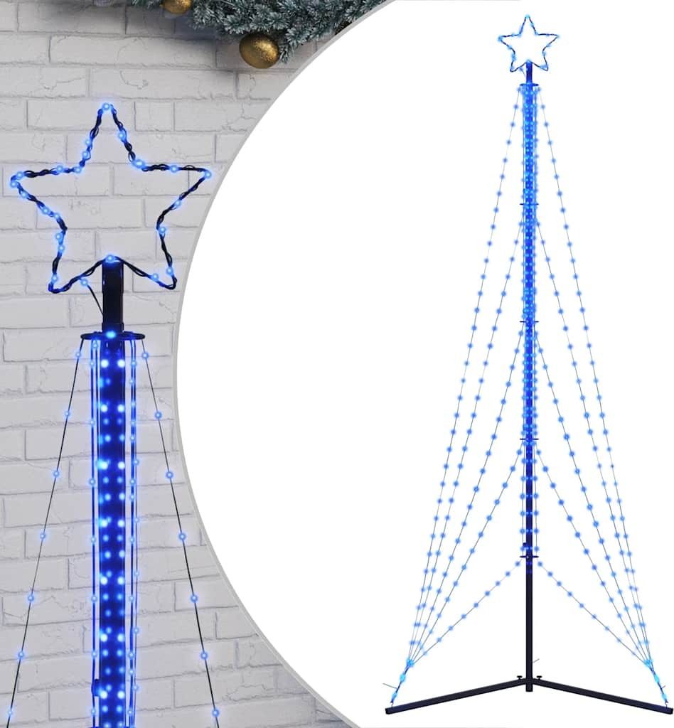 vidaXL LED Weihnachtsbaum 525 LEDs Blau 302 cm
