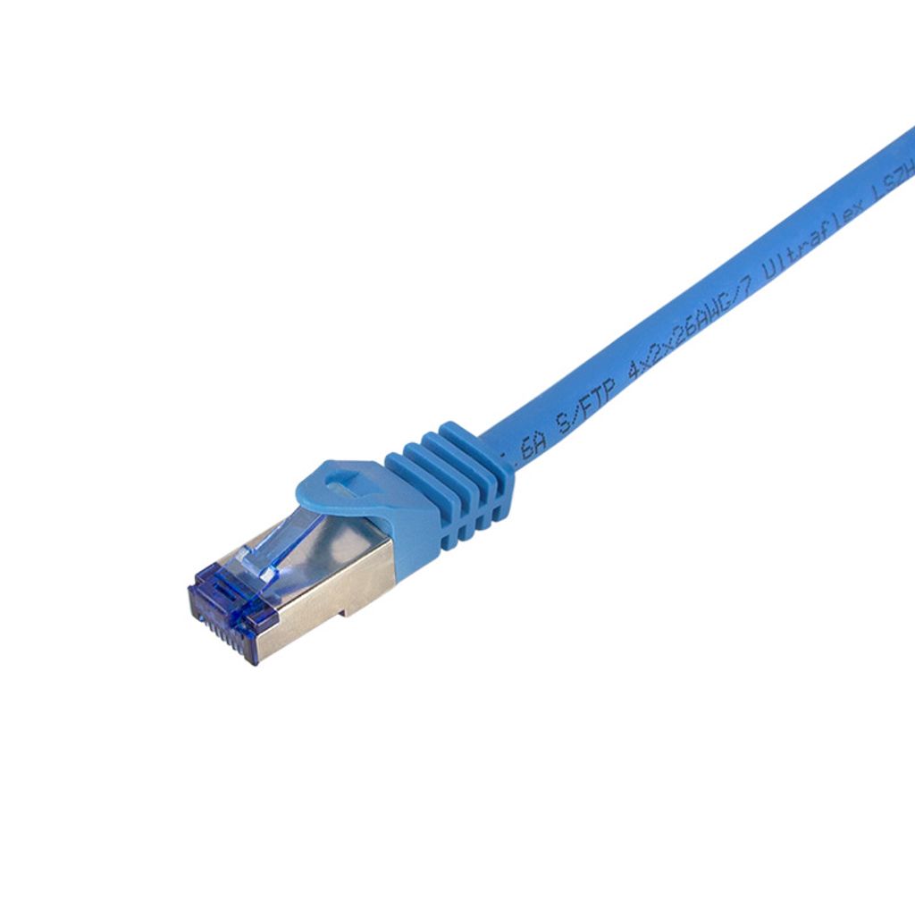 LogiLink Patchkabel Ultraflex Kat.6A S/FTP 1,5 m blau