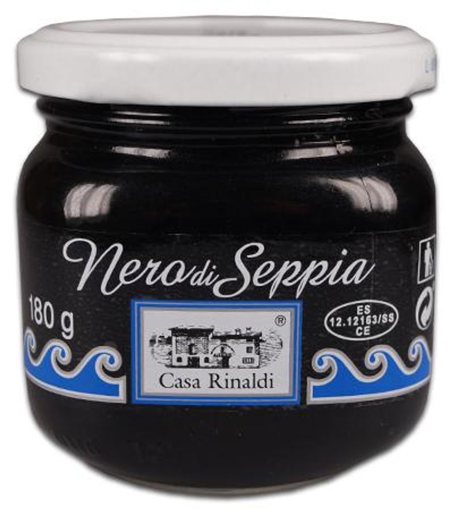 Casa Rinaldi Tintenfischsoße mit Tintenfischtinte im Glas Produktbild 