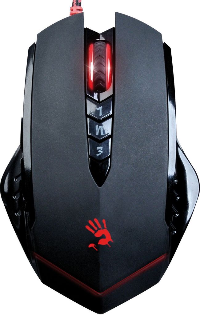 A4 Tech V8M Schwarz/Rot 3200 DPI Optische Maus A4 Tech V8M Produktbild 