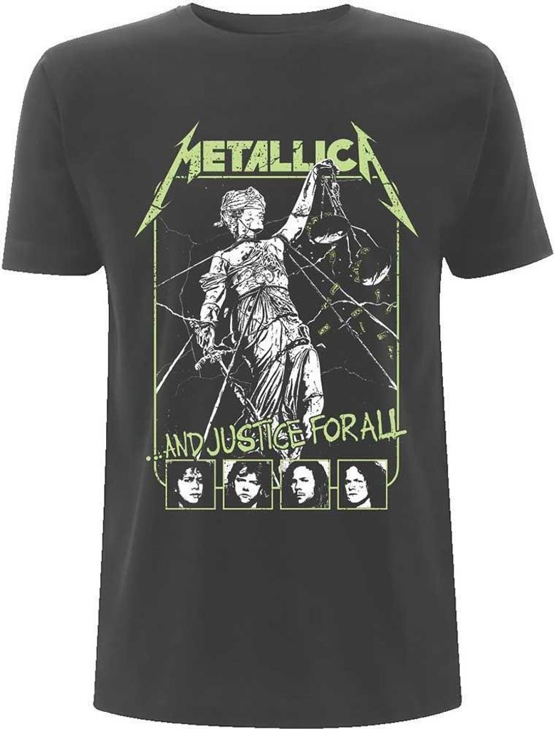 Metallica - "Justice" T-Shirt für Herren/Damen Uni RO10984 (S) (Anthrazit)