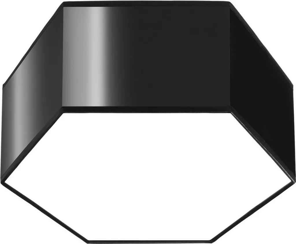 Plafoniera Professionale Sunde 13 Sollux 2xE27 Nera | IP20 - 1