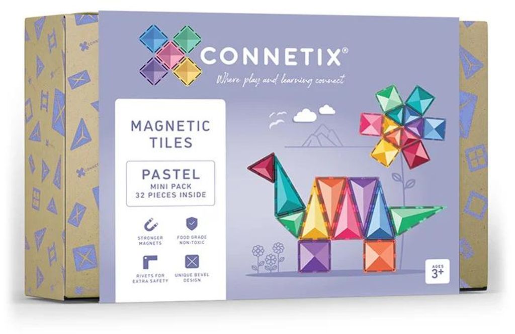 Connetix Magnetkacheln Pastell Mini 32-teilig