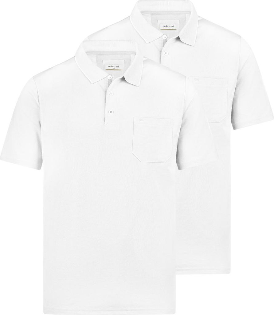 Redmond 2er Pack Basic Poloshirt Weiches Material mit hohem Komfort, Vielseitiges Basic für jeden Tag, Klassischer Schnitt mit Polokragen