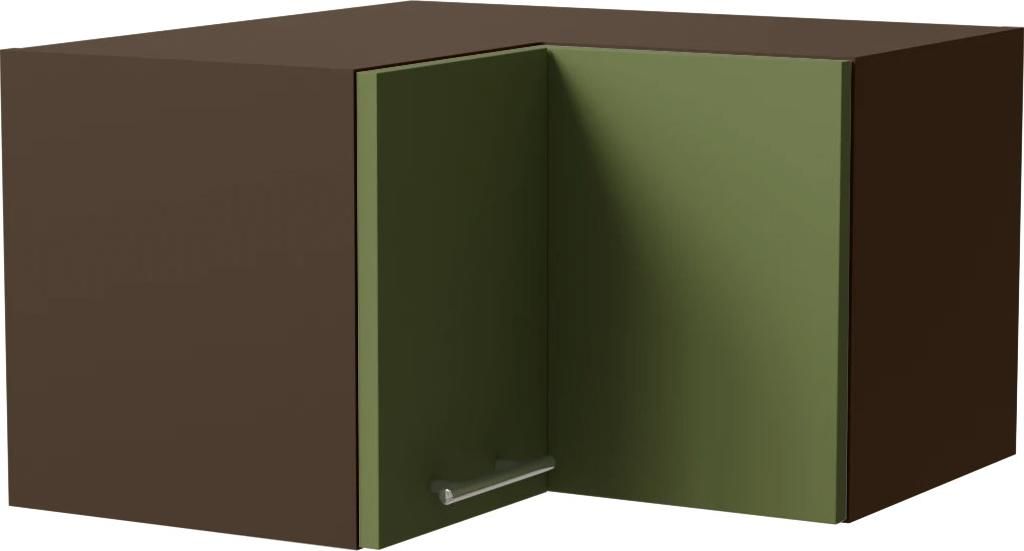 Kücheneckhängeschrank BRERRA 60x60cm 2-türig lackiert Farbe wählbar BR-W12/60/36 RAL 6025 farngrün Matt lava