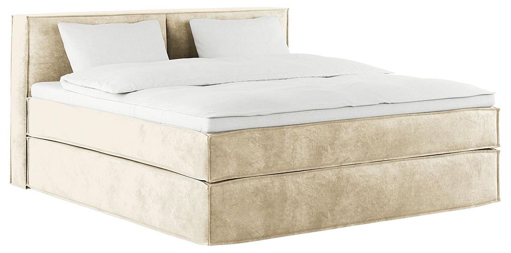home24 Boxspringbett mit Kopfteil - Premium