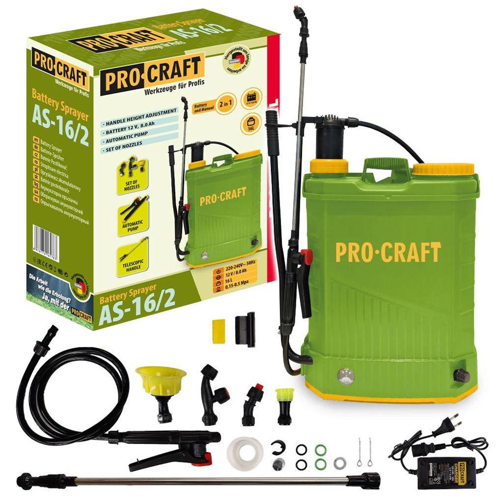 Aku postřikovač Procraft AS-16/2 Obrázek produktu 