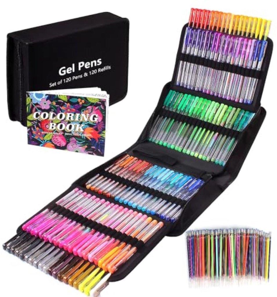 PromoHome® Set van 240 gelpennen – 120 kleuren met 120 Productafbeelding 