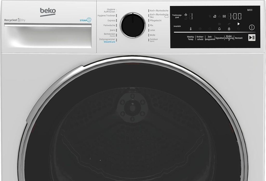 Beko B3T42240S 8kg Wärmepumpentrockner EcoGentle AquaWave Produktbild 4