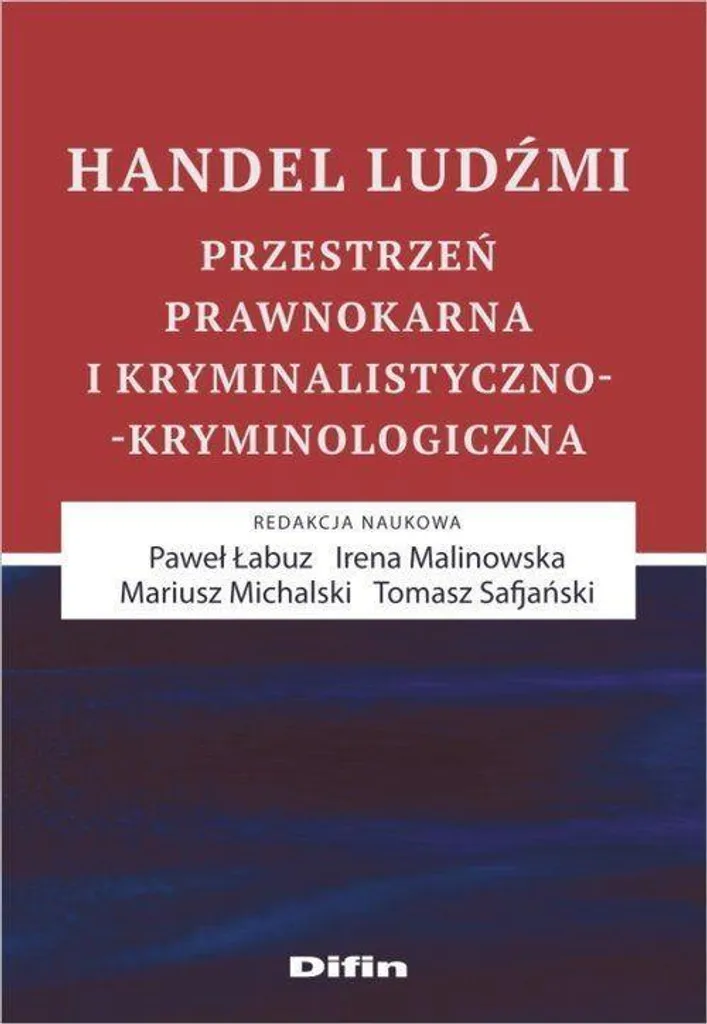 Handel ludźmi DIFIN : Manuel de droit et sécurité sur le trafic des personnes