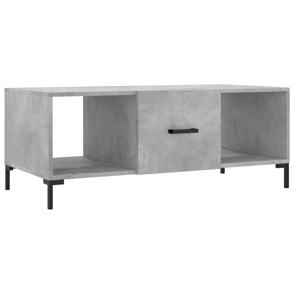 Tavolino Basso Salotto 102x50x40 SYFAX Grigio Cemento Multistrato