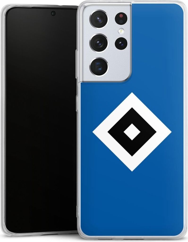 DeinDesign Handyhülle für Samsung Galaxy S21 Ultra 5G Silikon Hülle Case Smartphone Schutzhülle HSV Hamburger SV Logo
