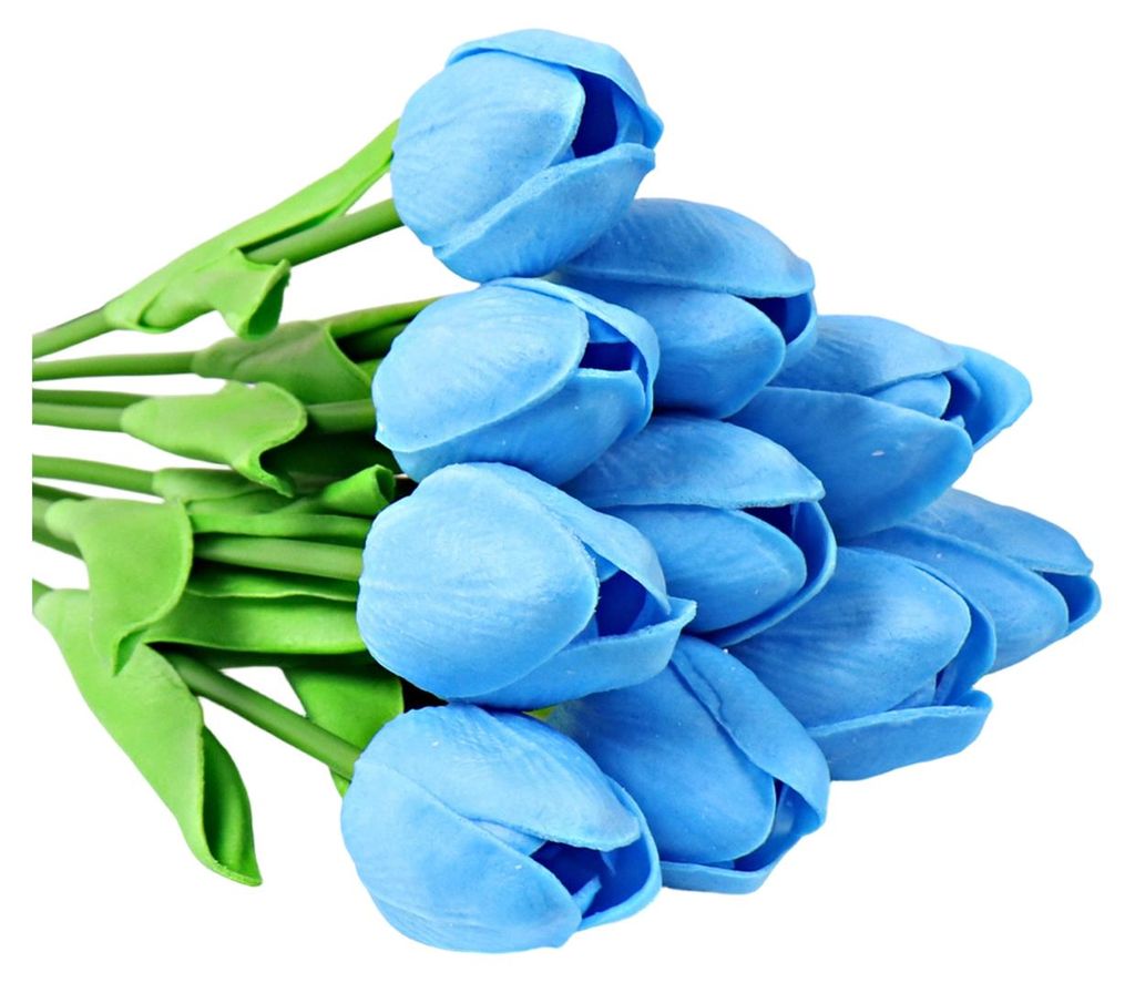 10 künstliche Tulpenblüten, realistische künstliche Zweige, Tischdekoration für Zuhause, Büro, Party, Muttertag, Valentinstag, Ostern