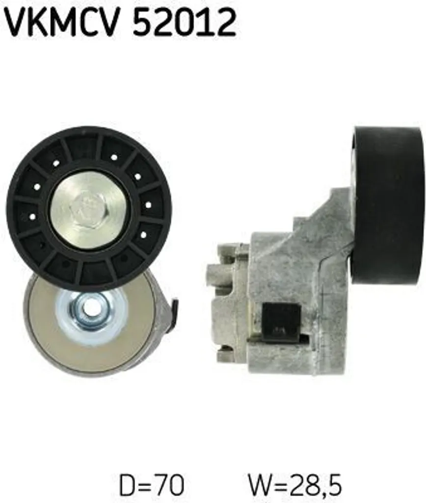Galet Tendeur de Courroie Accessoire pour Ducato - SKF VKMCV 52012