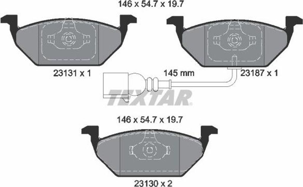Klocki Hamulcowe Vw Przód A3/Bora/Golf Zdjęcie produktu 