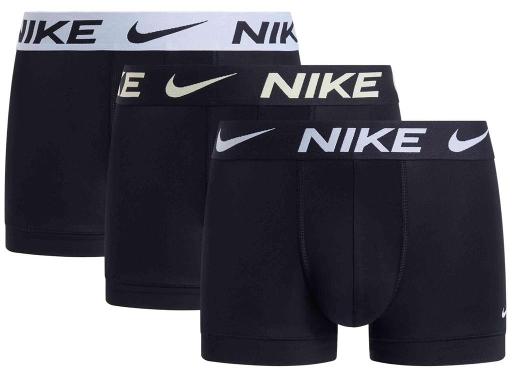 Nike 0000ke1156 Trunk Boxershorts 3 Einheiten Schwarz M Mann Schwarz M