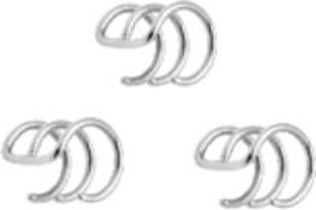 Ohr Fake Dreifachring Cartilage Edelstahl 316L 1,2 x 07mm BCF3