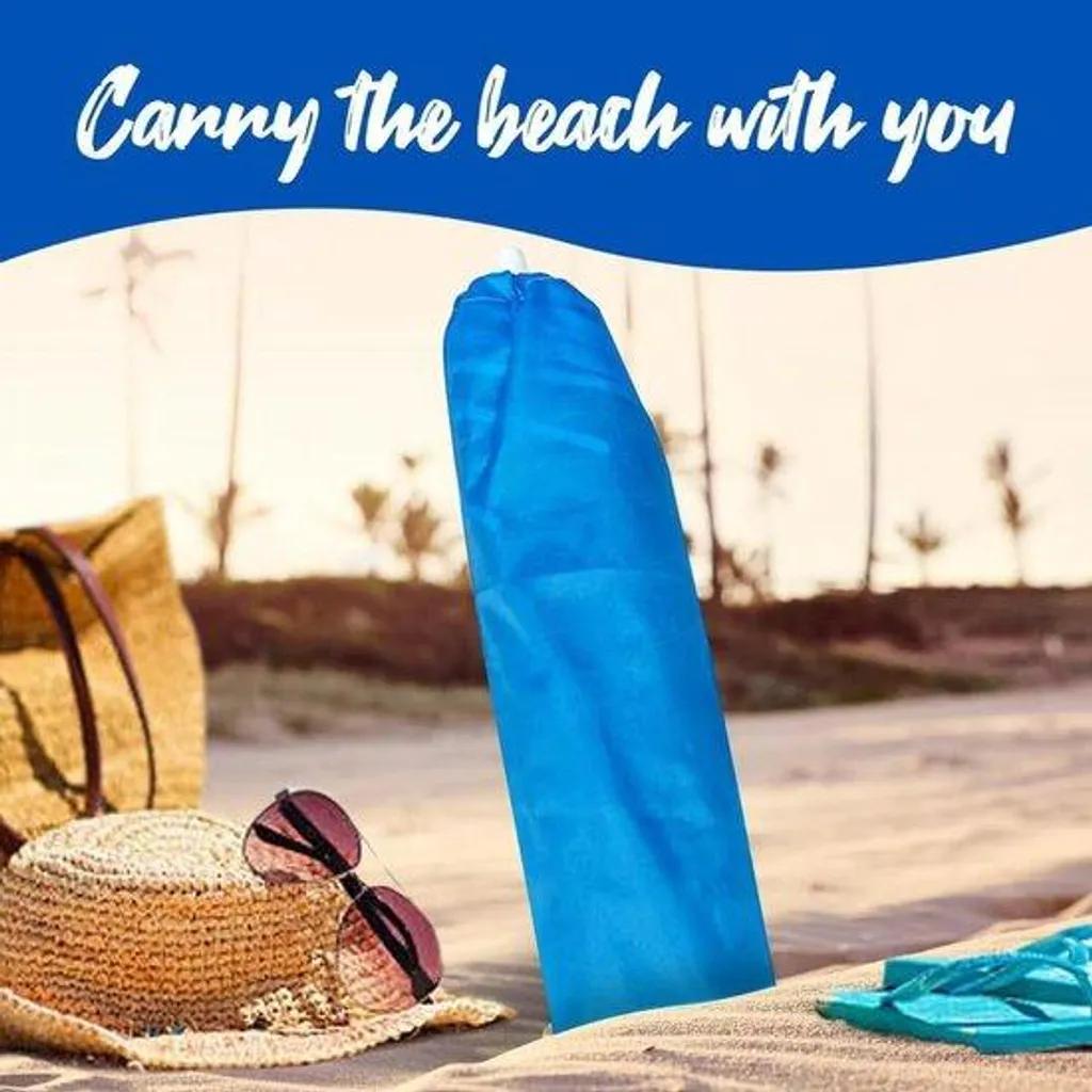 Housse pour parasol de plage bleu avec poignée solide - Modèle MaxProtect