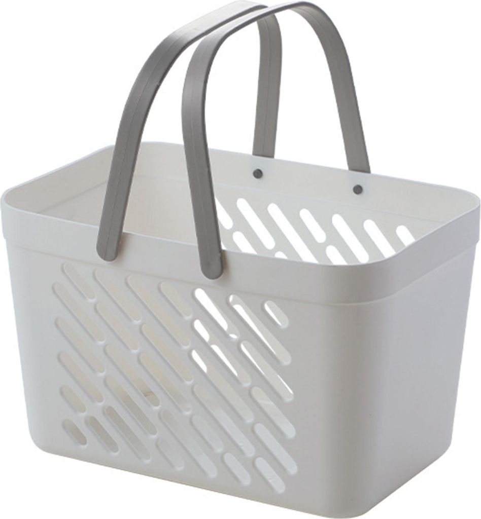 Tragbarer Badekorb, hochdichter Duschkorb aus Kunststoff mit feuchtigkeitsbeständiger, hohler Badezimmer- und Küchenorganisation