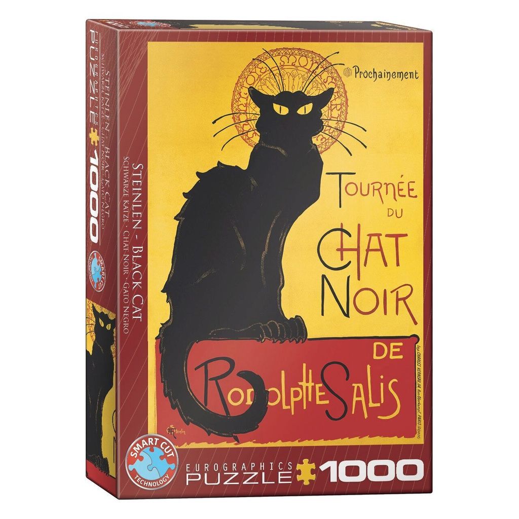 EUROGRAPHICS Puzzle Cabaret Le Chat Noir - Affiche 1000 Image du produit 