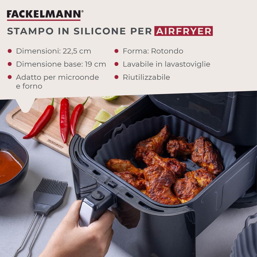 Set Di 2 Stampi In Silicone Per Friggitrice Ad Aria, Accessori Per Modelli Da 42l E 41l Compatibili Con Altre Friggitrici Ad Aria Da 4l 5l 92929019