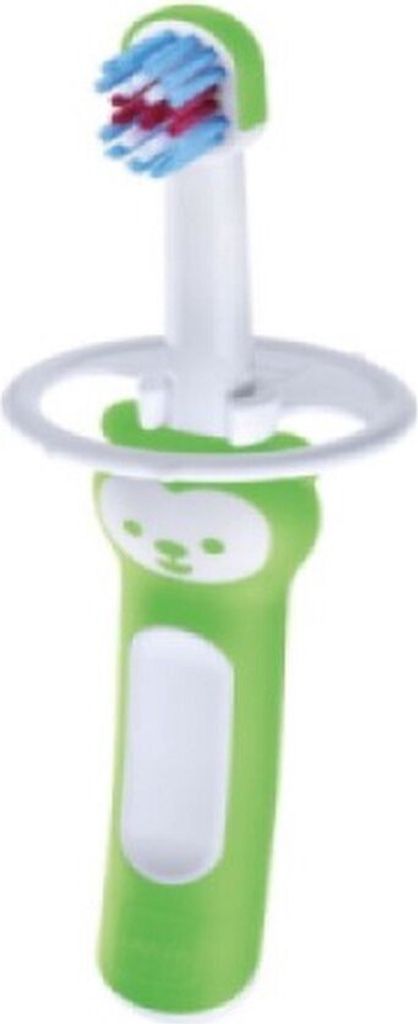 MAM Baby Brush Zahnbürste für Babys & Kleinkinder, extra weiche Borsten, ergonomischer Griff