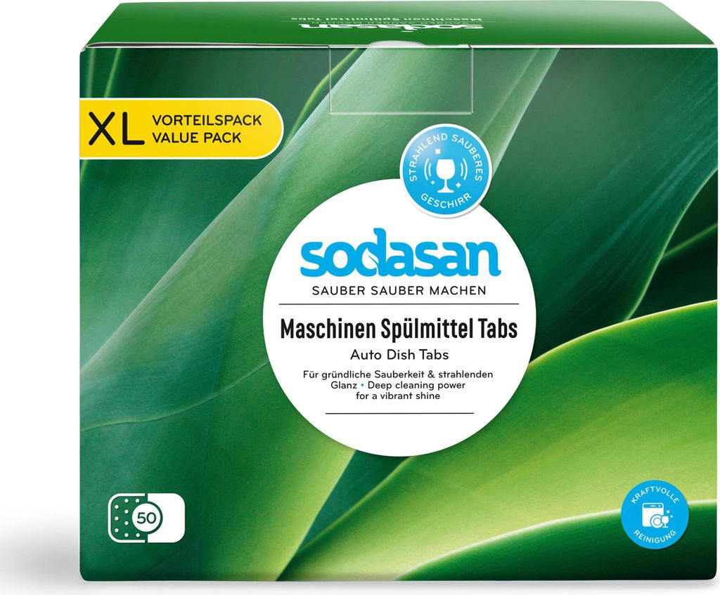 Sodasan Maschinen Spülmittel Tabs XL 1kg für gründliche Sauberkeit (1er Pack)