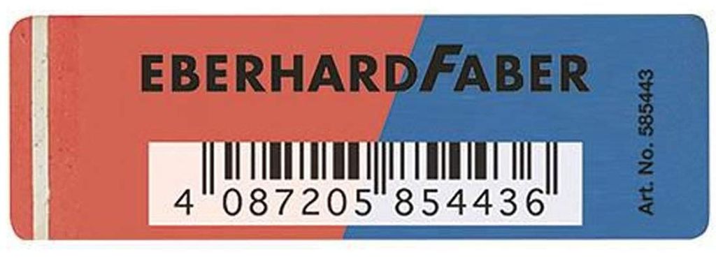 EBERHARD FABER 585443 Gomme rouge/bleu Image du produit 