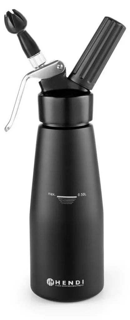 Siphon à chantilly 0,5L Hendi Kitchen Line noir - Design et précision - 7
