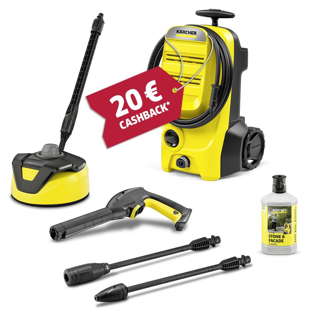 Kärcher Hochdruckreiniger K 4 Classic Home, 130 bar, 420 l/h, mit Home Kit