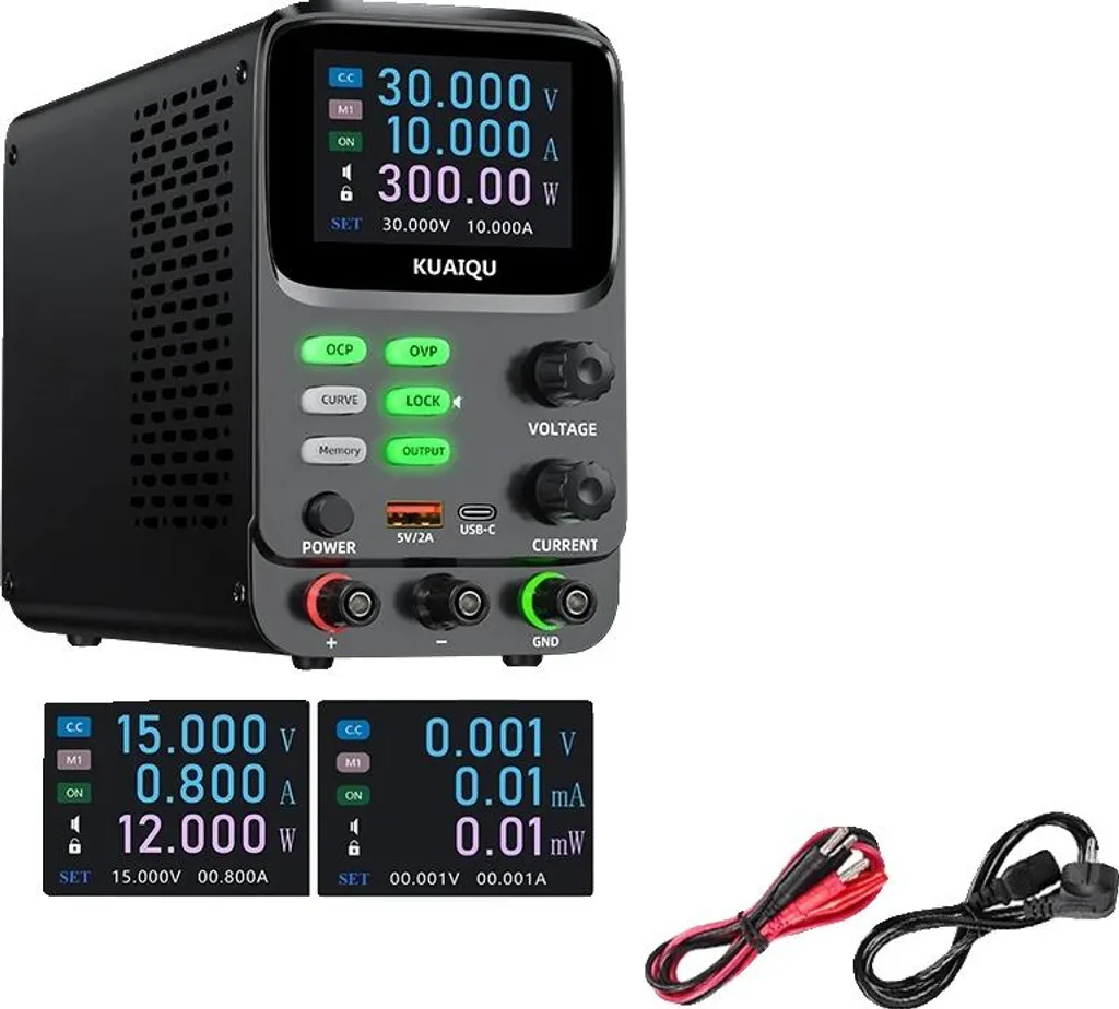 Bloc d'alimentation réglable 30V 10A avec affichage 5 chiffres 220V UE