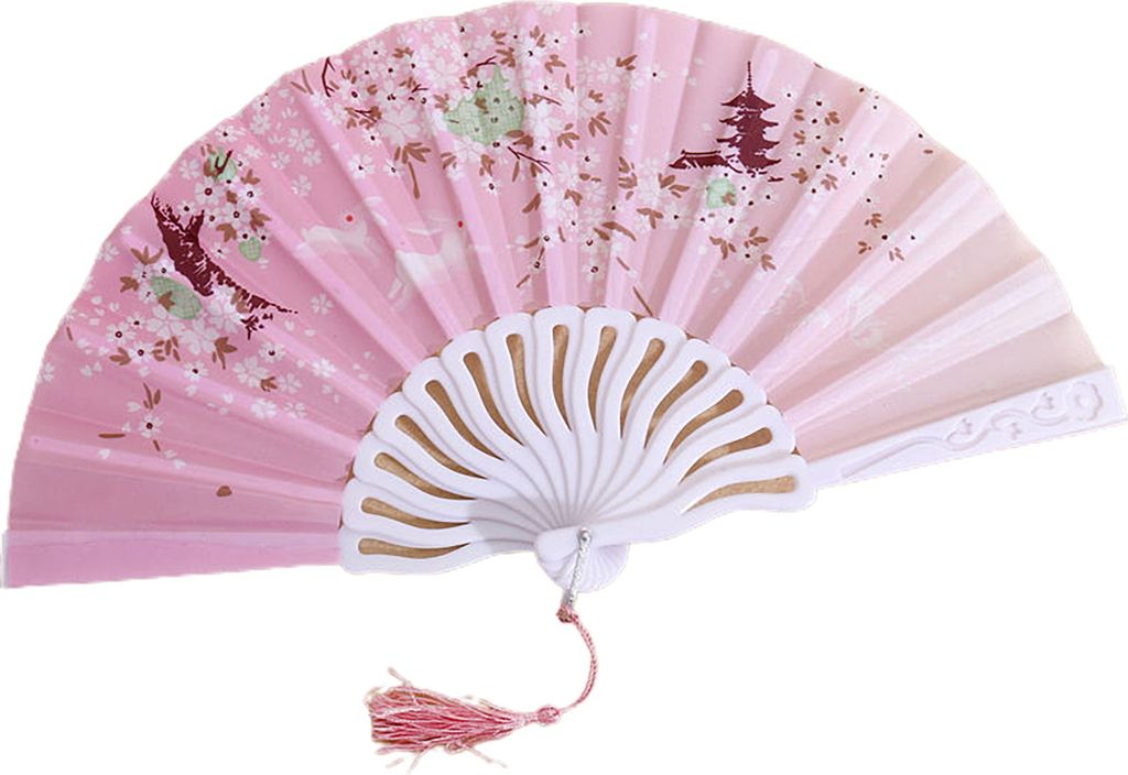 Klapperlüfter glänzende Textur Schöne verschiedene Stile glatte Oberfläche feine Verarbeitungsdekoration Oxford Stoff Chinesischer Stil Handhel...