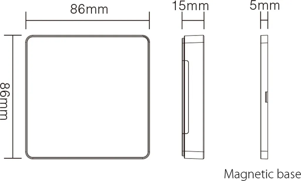 Télécommande Murale Tactile B6 Blanche pour Ruban LED et Ampoules