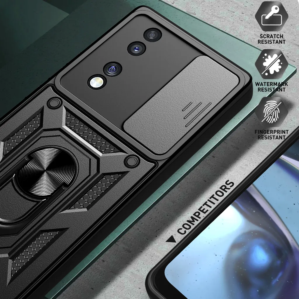 TingYR Cover per Honor 70, Supporto Anello Rotante a 360 Gradi