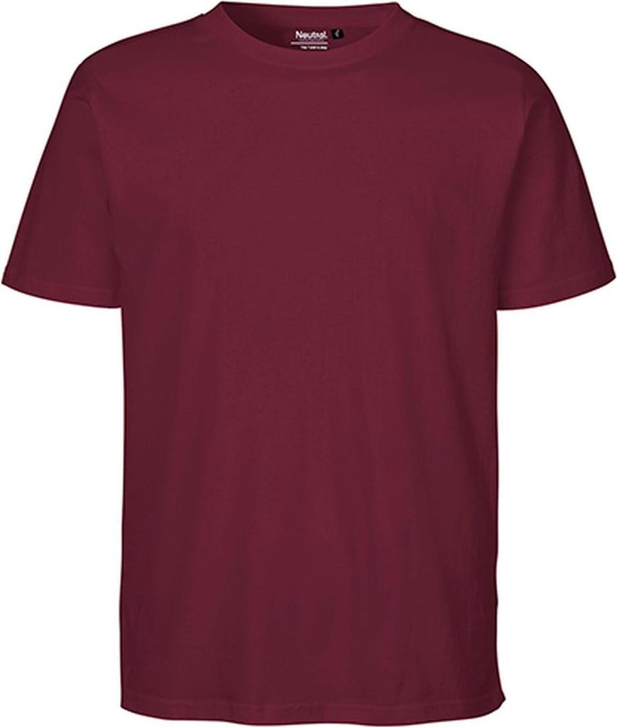 Neutral O60002 | Herren Regular T-Shirt - Farbe: Bordeaux - Größe: S