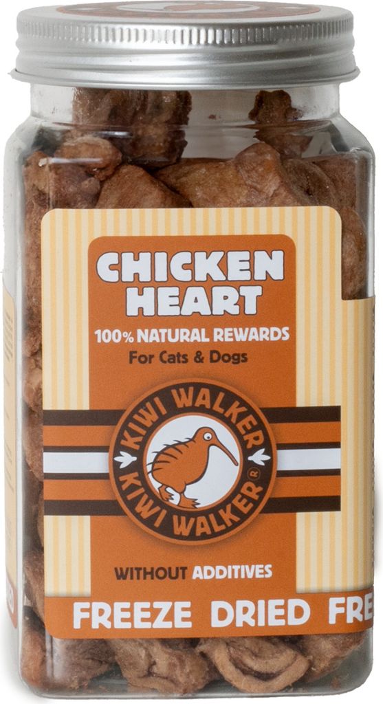 KIWI WALKER Freeze Dried Chicken Heart, Leckerli, Hund, Produktbild 