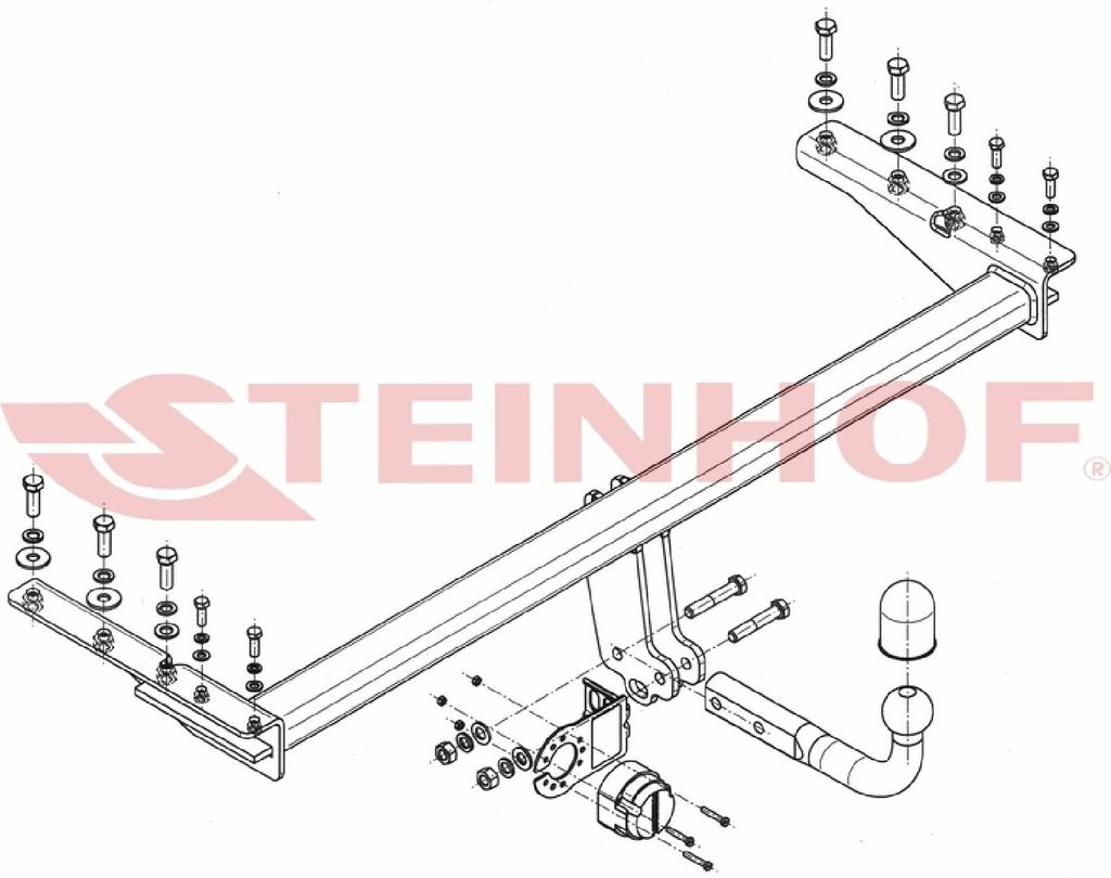 Z547988 Anhängerkupplung passend für SUBARU Legacy 11/1998-2004 starr
