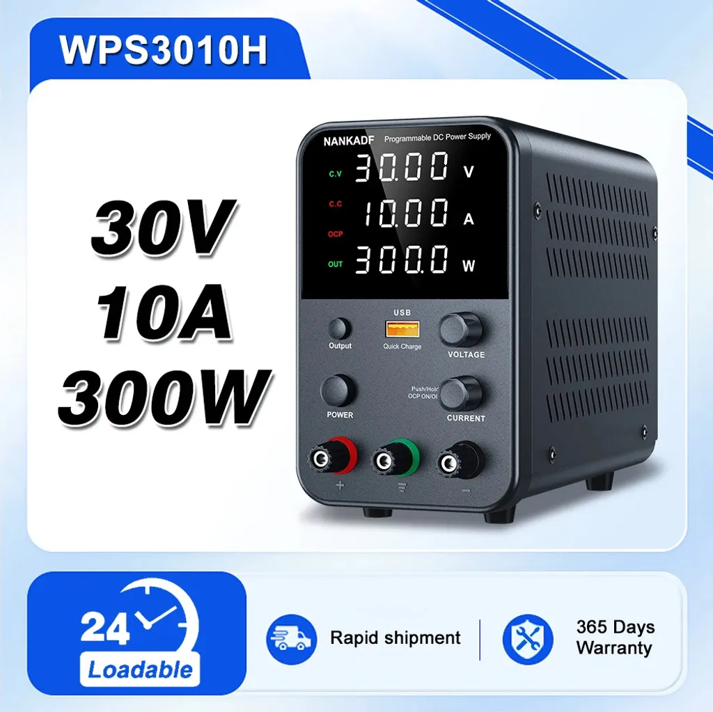 Alimentation Labo 30V 10A WPS3010H-N : Évitez les Surtensions Tests
