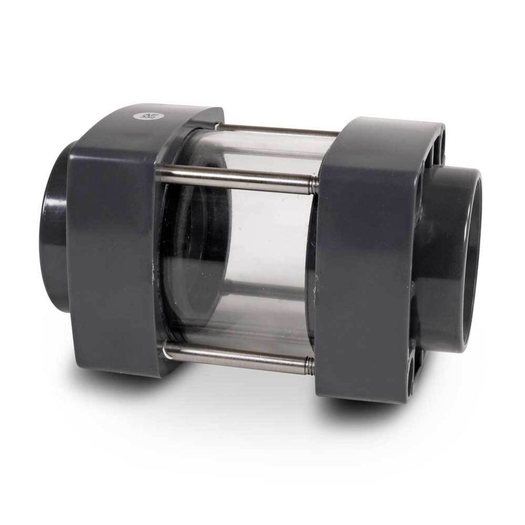 PVC Schauglas 63mm Klebemuffe