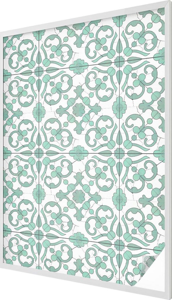 Buntglas Fensterfolie – 146x100 cm – Stained-Glass Design – blickdichte dekorative Sichtschutzfolie – selbstklebend, UV-Schutz – Klassisc...