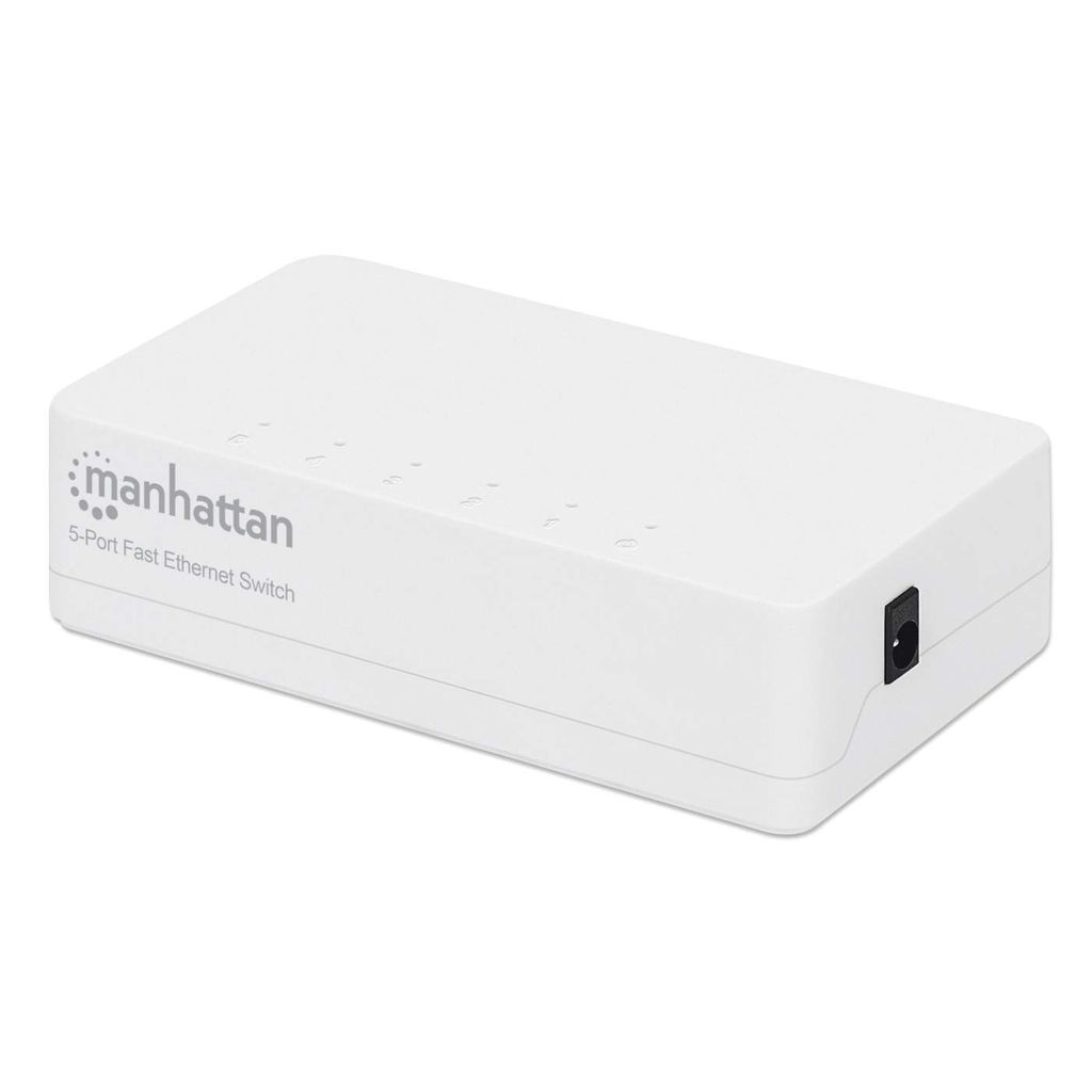 Manhattan 5-Port Fast Ethernet Switch, Plastic, Three Year Warranty, Box