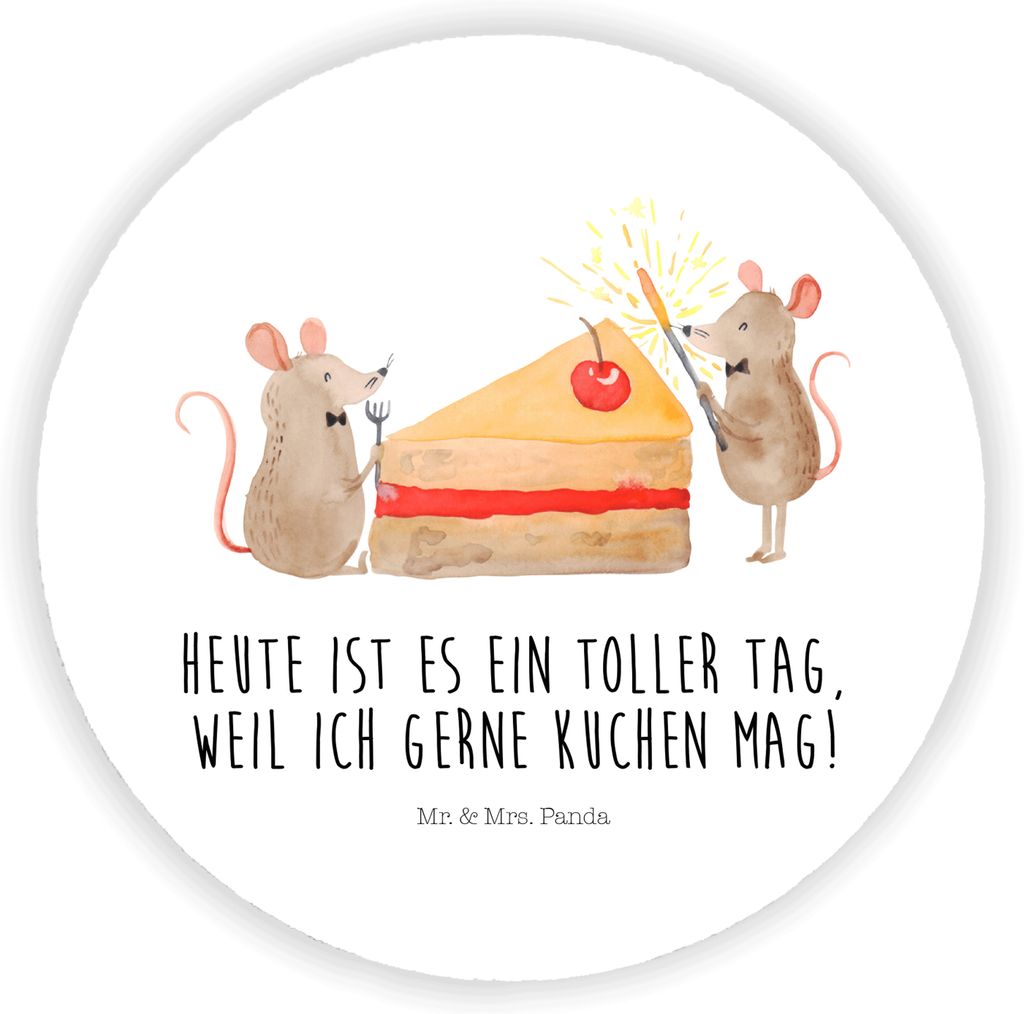 Mr. & Mrs. Panda magnet Mäuse Kuchen - Weiß - Geschenk, für fotos, whiteboardmagnet, kühlschrank, Kühlschrankmagnet, pinnwand, Geburtstag, Geb...