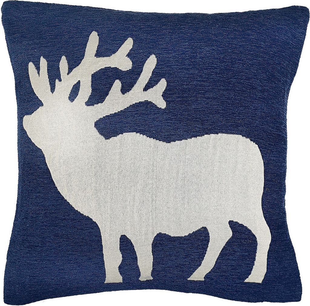 Deko Kissen Weihnachtskissen mit Hirsch Motiv 50x50 cm in verschiedenen Farben
