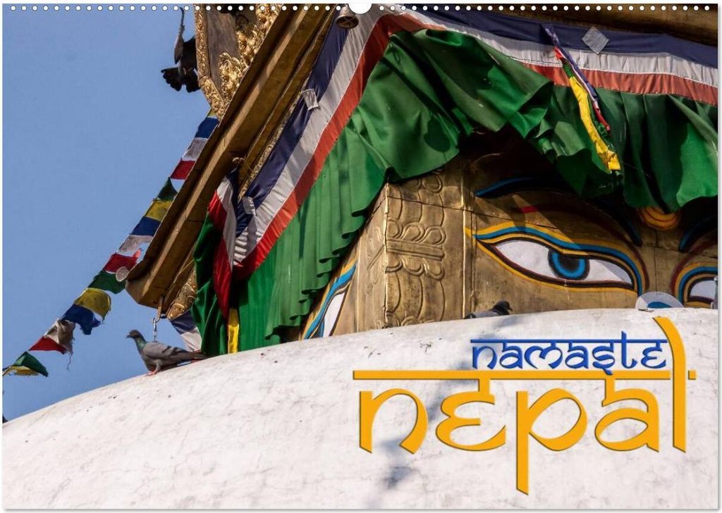 Namaste Nepal (Wandkalender 2026 DIN A2 quer), CALVENDO Monatskalender