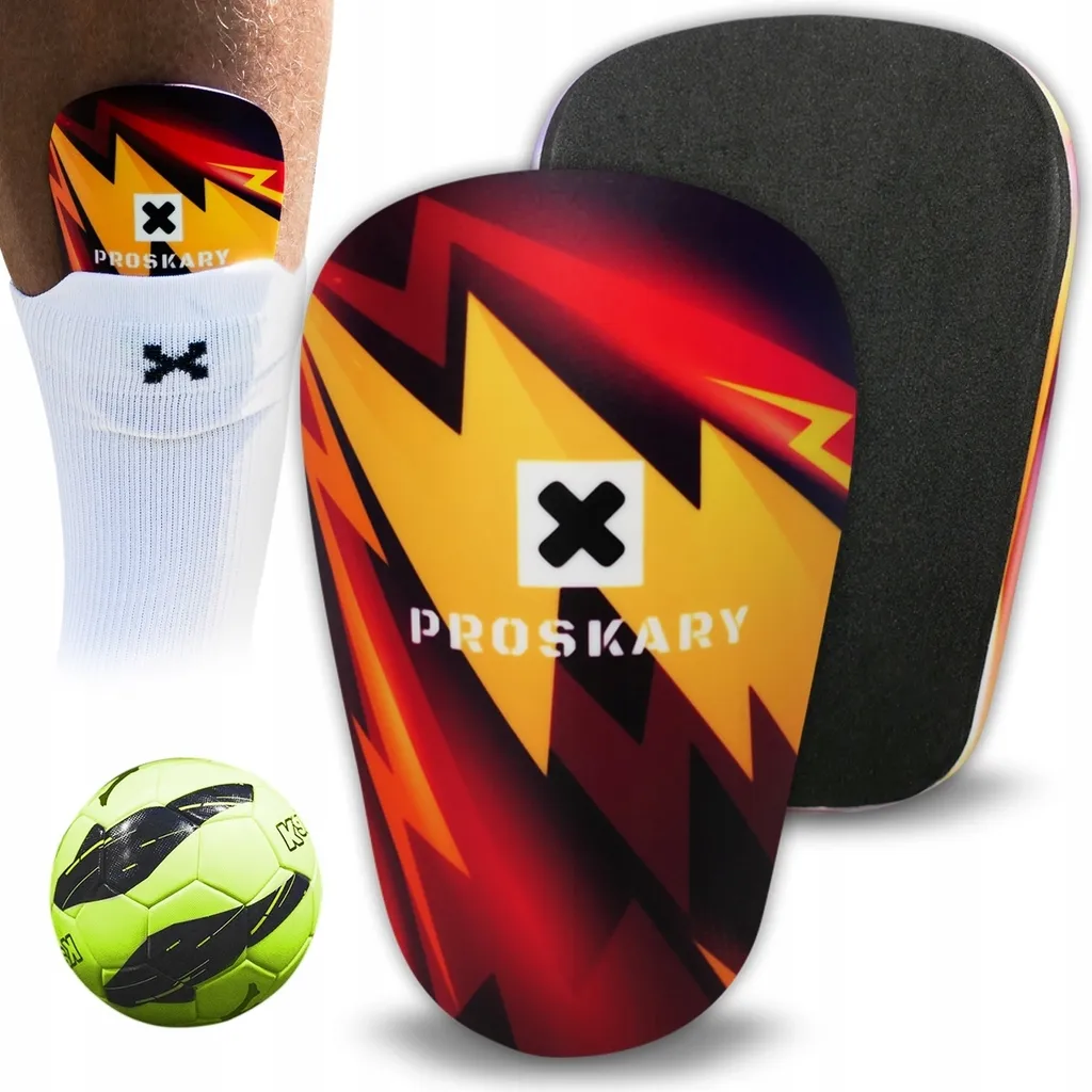 Accessoire Protège-pieds de Football Orange Proskary Taille 12 x 8 cm