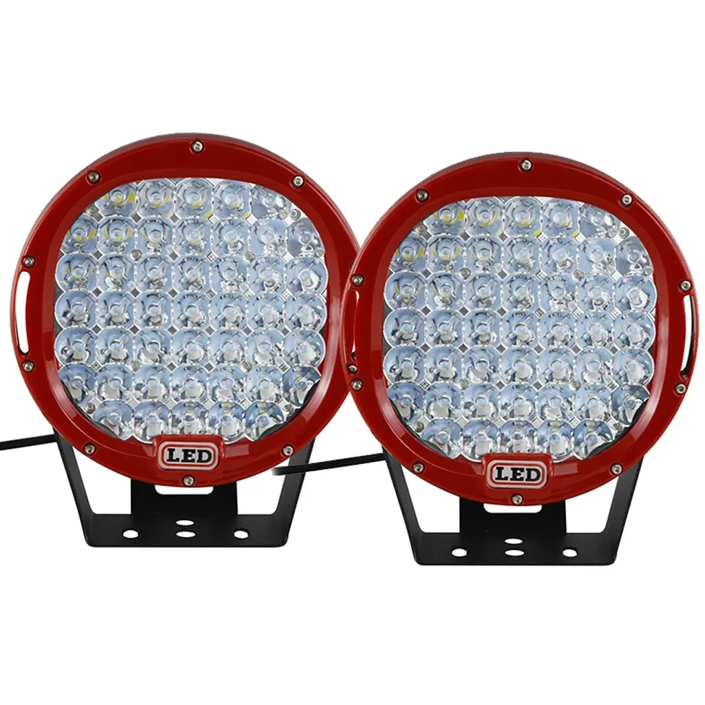 Lumière LED 225W Rouge avec Faisceau Spot Longue Portée pour 4x4 et SUV