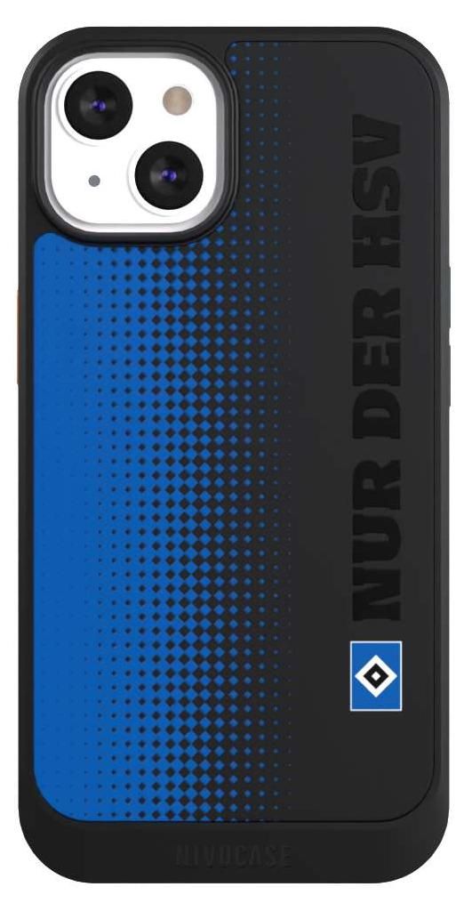 NIVOCASE Hülle für Apple iPhone 13 Handyhülle NIVOcore Case Schwarz HSV Logo transparent