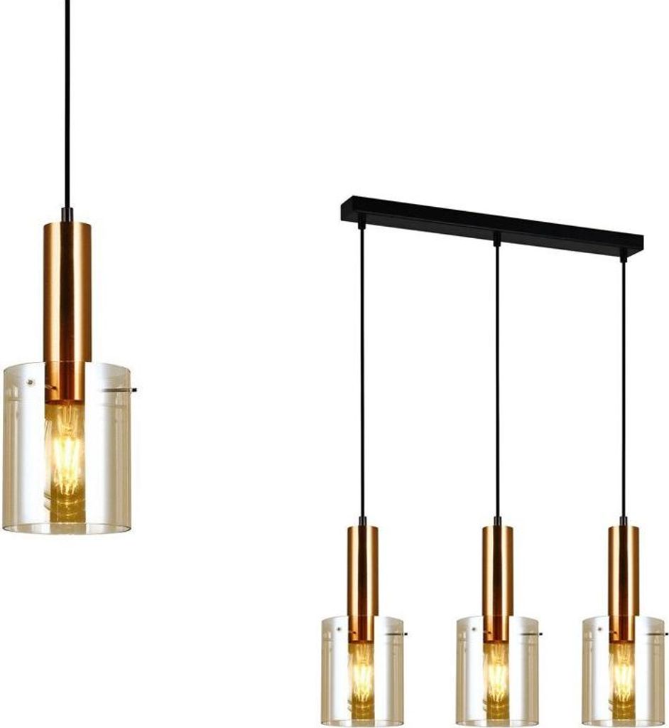 Sardo PND-5581-3-BRO+AMB Italux Hängelampe