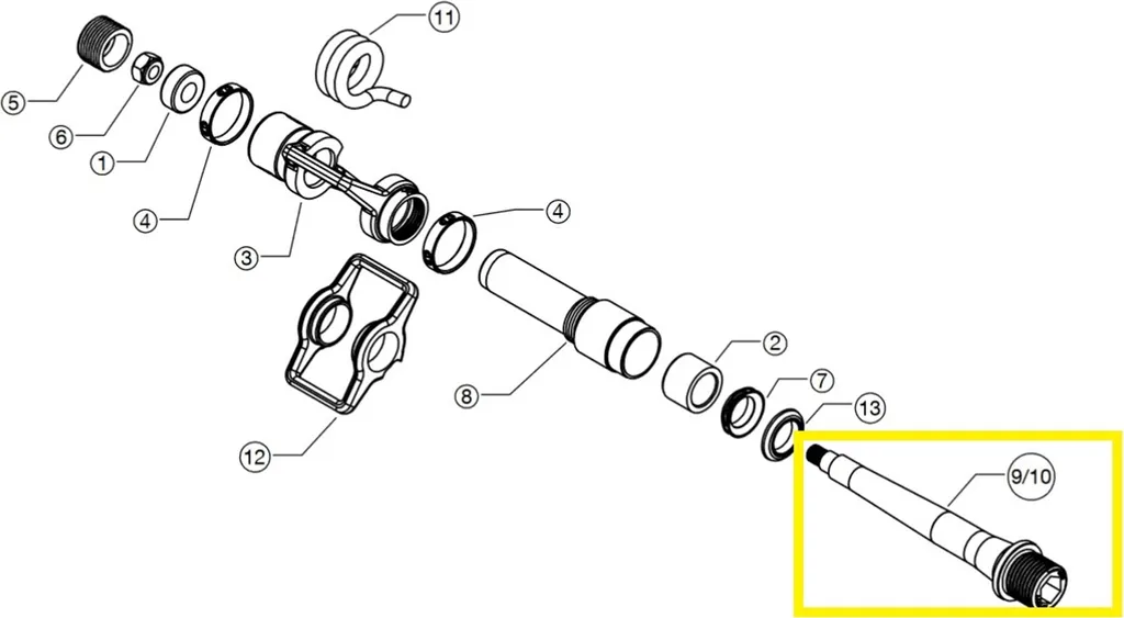 Axe Droit Titane Crankbrothers Level 11 Ti - Ultra Léger et Robuste