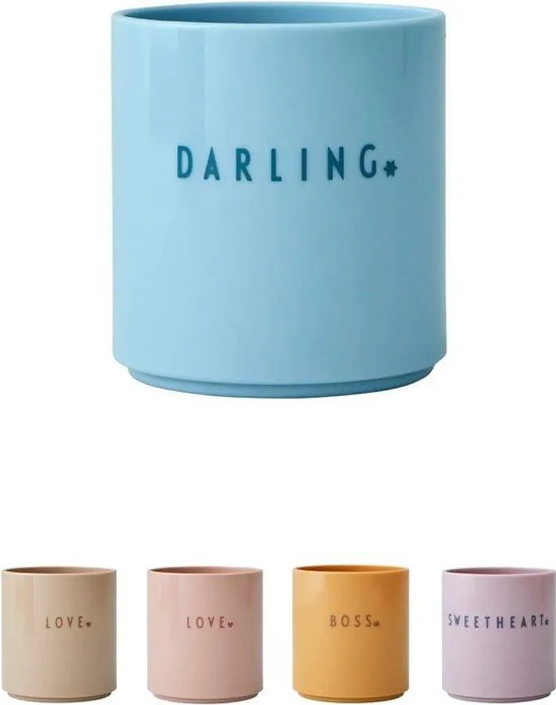Mini-mug pour apprendre à boire seul Mini Darling bleu 180ml